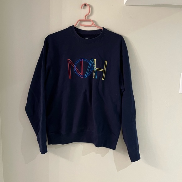 Noah NY-navy crewneck sweater - Picture 2 of 3